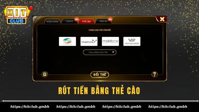 Rút tiền bằng thẻ cào